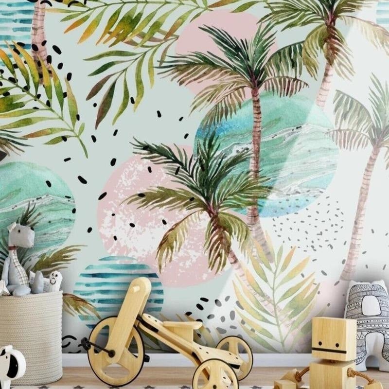 Tropical Wallpaper for Girls Room - Second Image