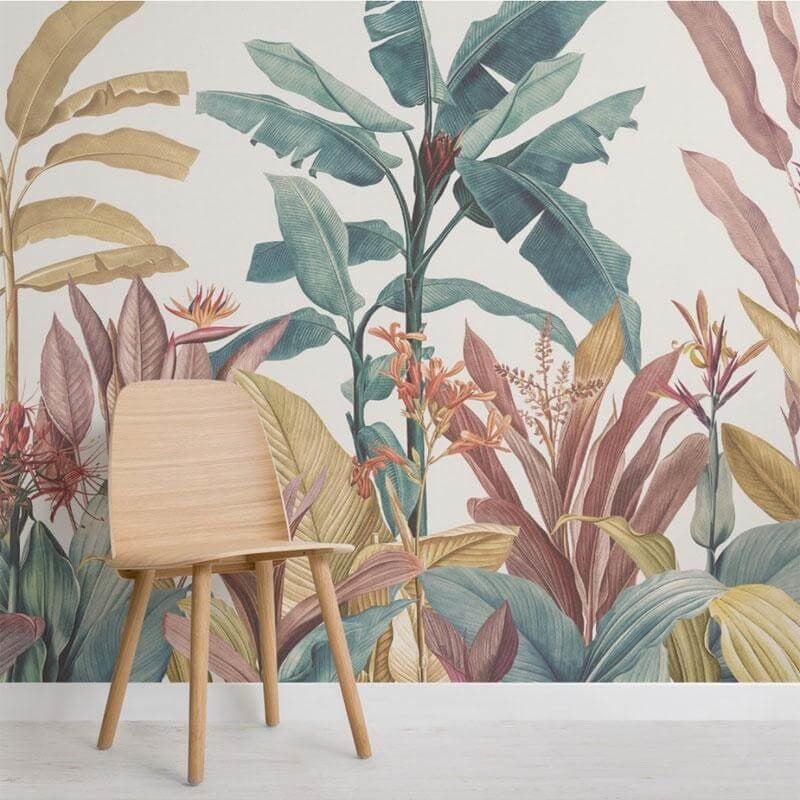 Papier Peint Tropical Scandinave