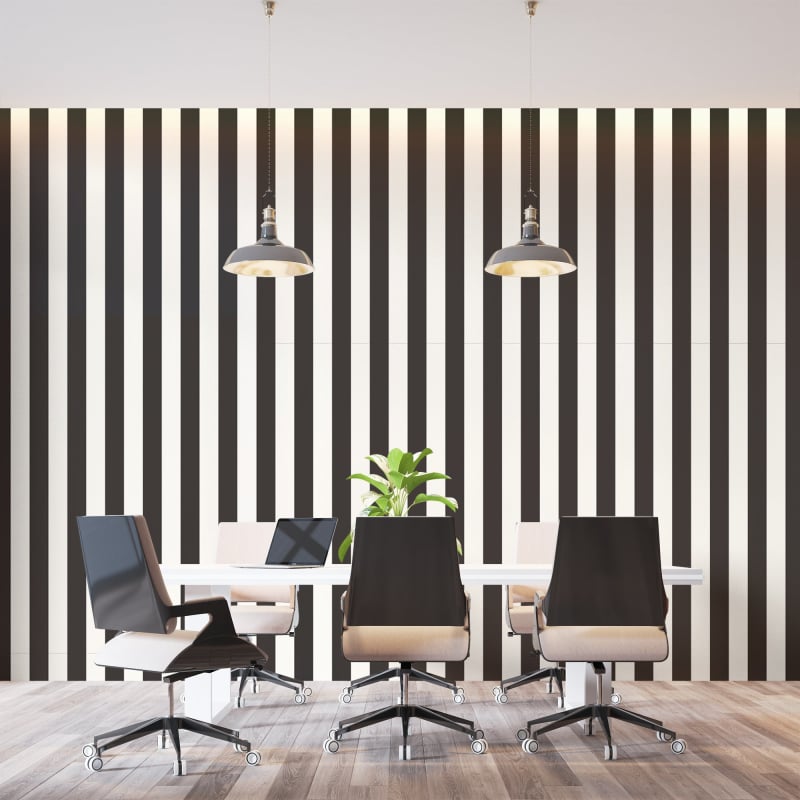 Black and White Stripe Wallpaper - Second Image